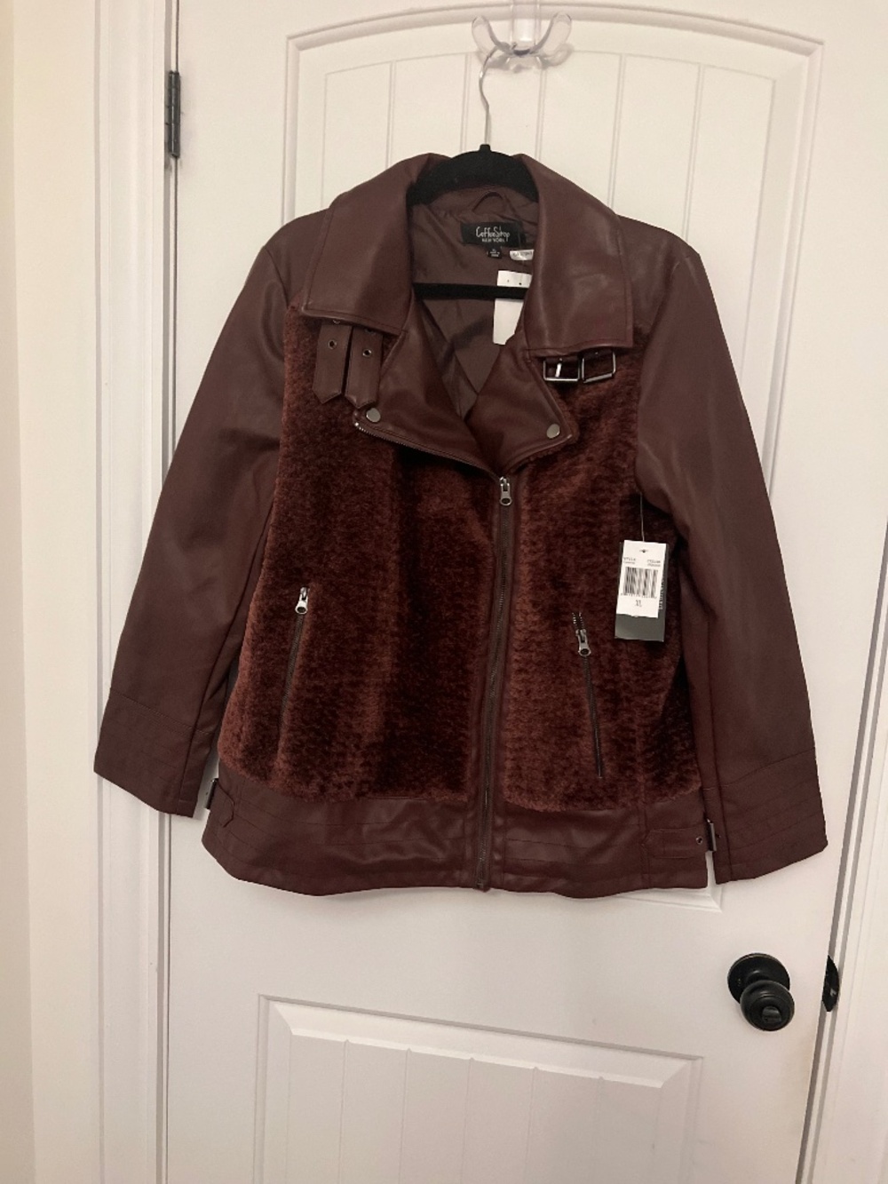 Coffee shop jacket Burgandy